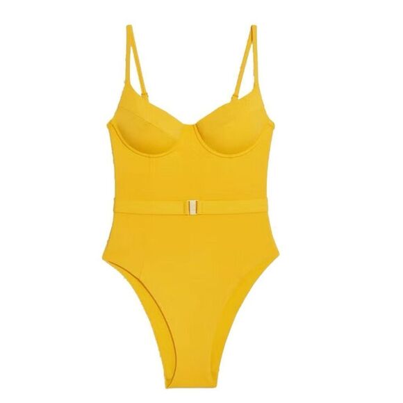 Onia Danielle One Piece Belted Swimsuit - Picture 4 of 12